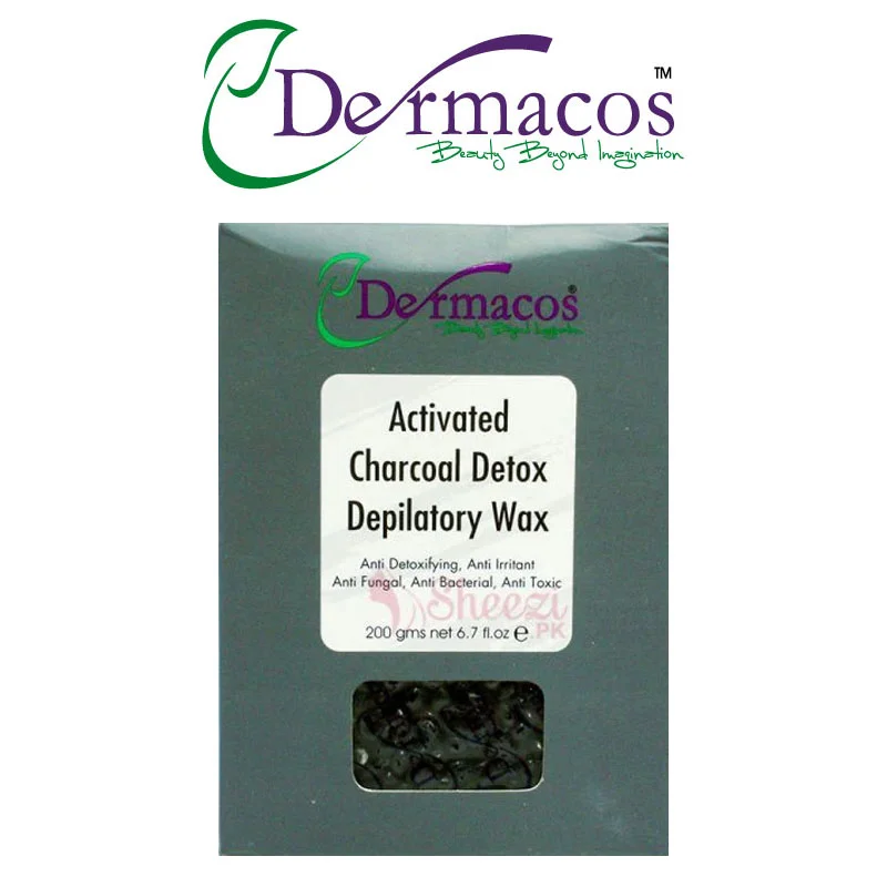 Dermacos Activated Charcoal Liposoluble Depilatory Wax (400gm)