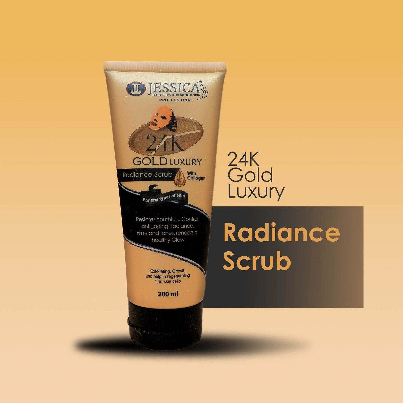 Jessica Luxury 24k Gold Radiance Scrub (175ml)