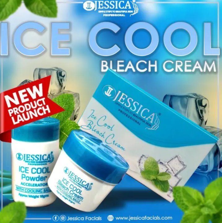 Jessica Ice Bleach Cream & Activator (80gm) Student Pack