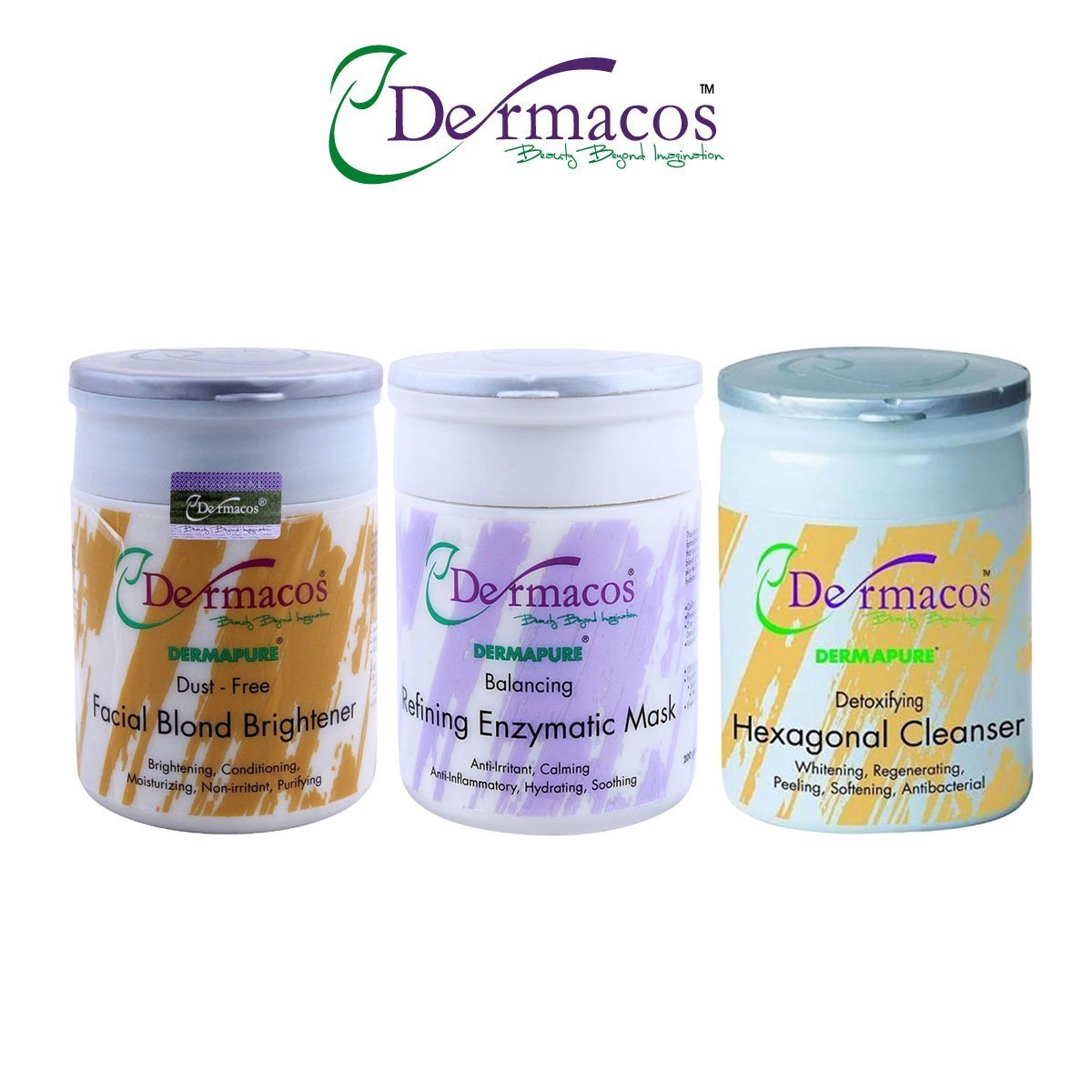 Dermacos Facial Jars Combination-2 (500ml Each) Pack Of 3