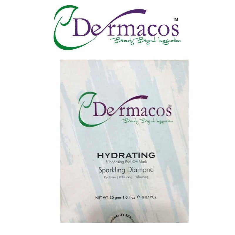 Dermacos Rubberizing Peel-off Mask Sparkling Diamond (30gm) Pack Of 7
