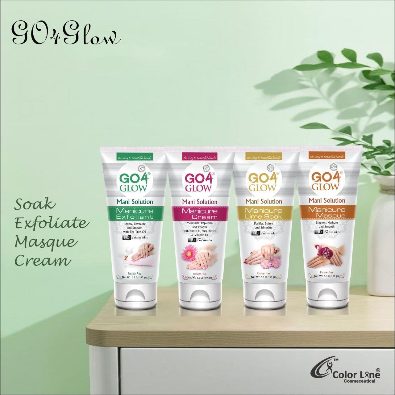 Go4Glow Mani Solution Kit (Pack of 4) – Complete Manicure Care for Soft, Smooth Hands