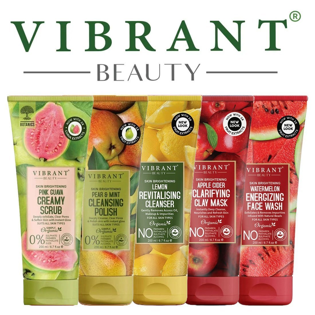 Vibrant Beauty Ready to Go Skincare Facial Kit (Pack of 5)