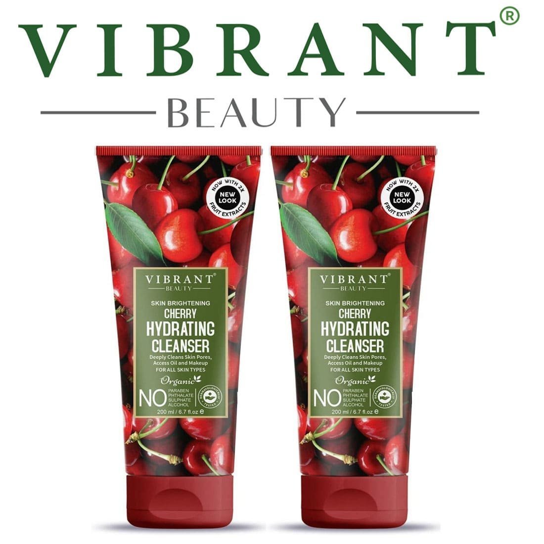 Vibrant Beauty Cherry Hydrating Cleanser (200ml) Combo Pack