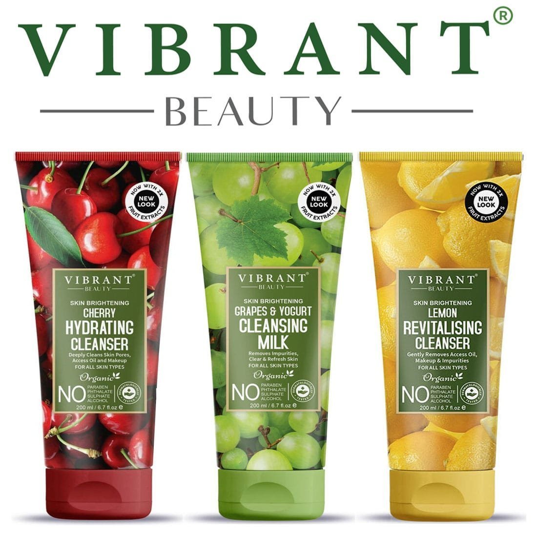 Vibrant Beauty Face Cleansers Deal (Pack of 3) 200ml Each