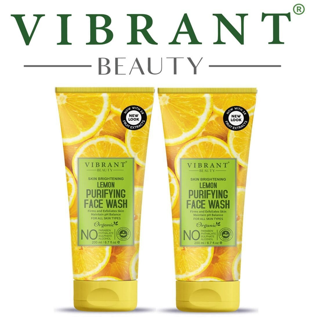 Vibrant Beauty Lemon Purifying Face Wash (200ml) Combo Pack