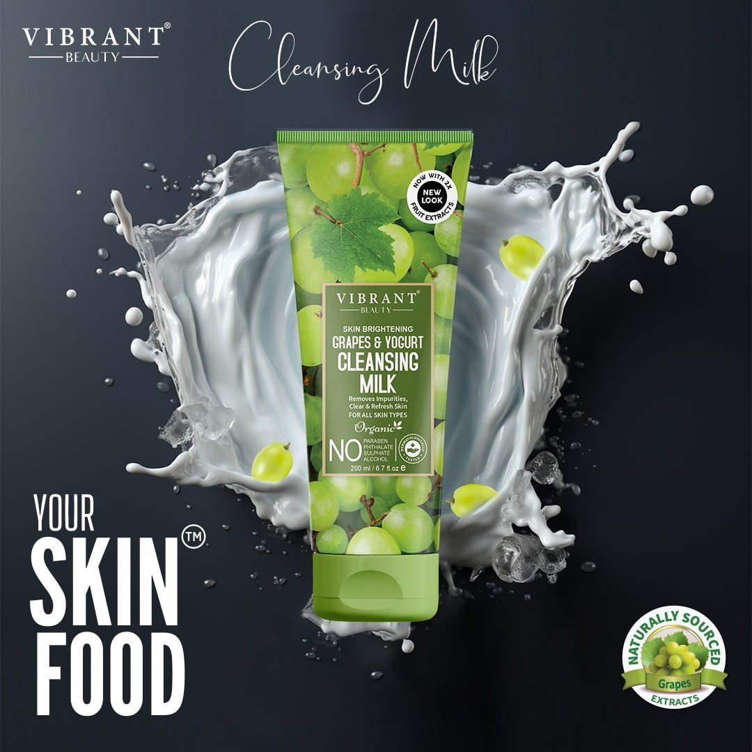 Vibrant Beauty Grapes & Yogurt Cleansing Milk (200ml)