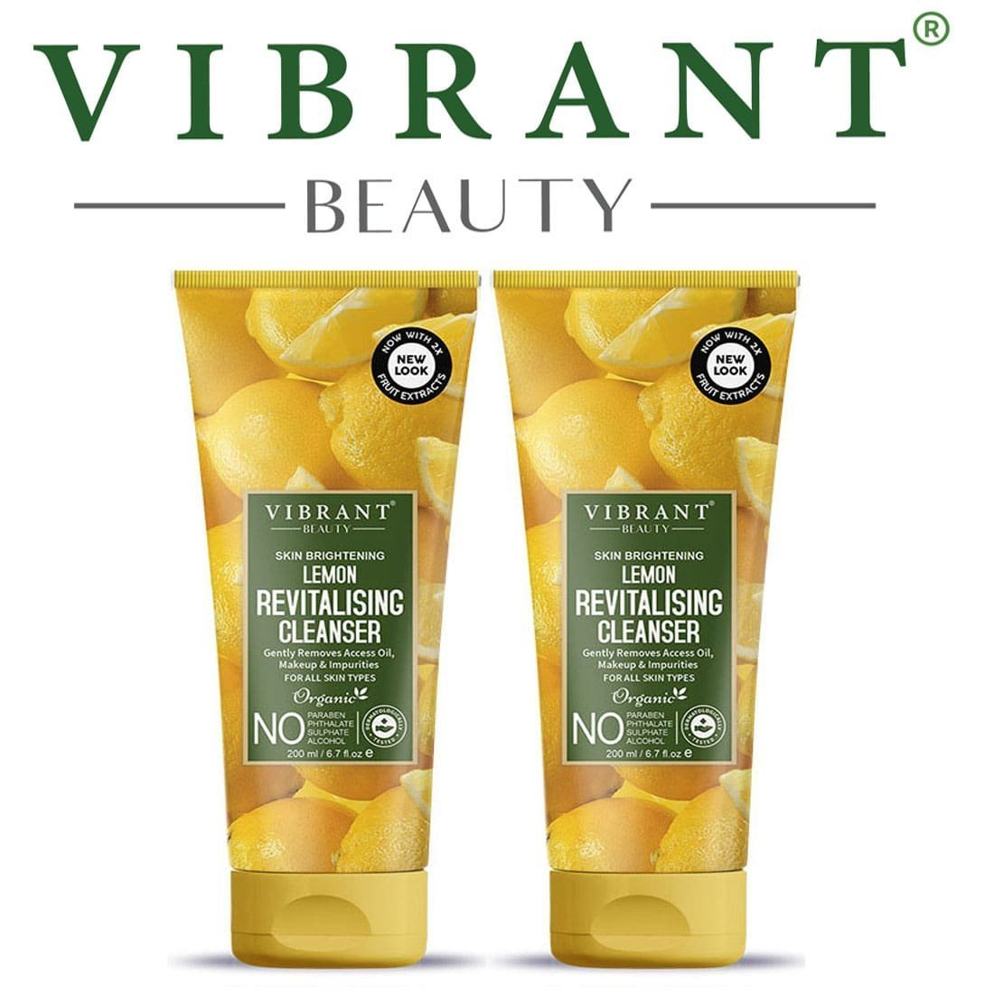 Vibrant Beauty Lemon Revitalizing Cleanser (200ml) Combo Pack