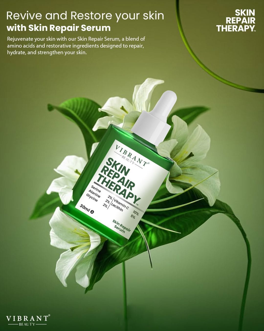 Vibrant Beauty Skin Repair Therapy Hyaluronic Acid Serum (30ml)