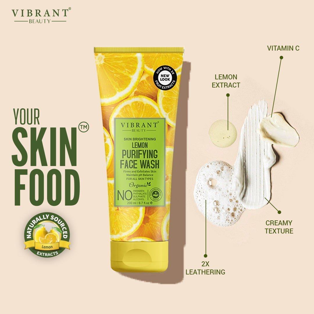 Vibrant Beauty Lemon Purifying Face Wash (200ml)