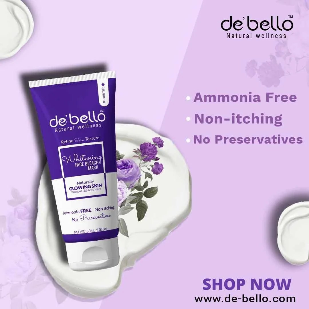 Debello Whitening Face Bleach Mask (150ml)