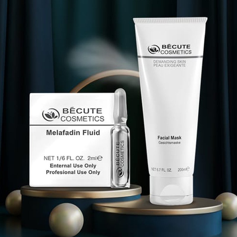 Becute Cosmetics Melafadin Fluid (2ml X6) & Facial Mask (200ml)