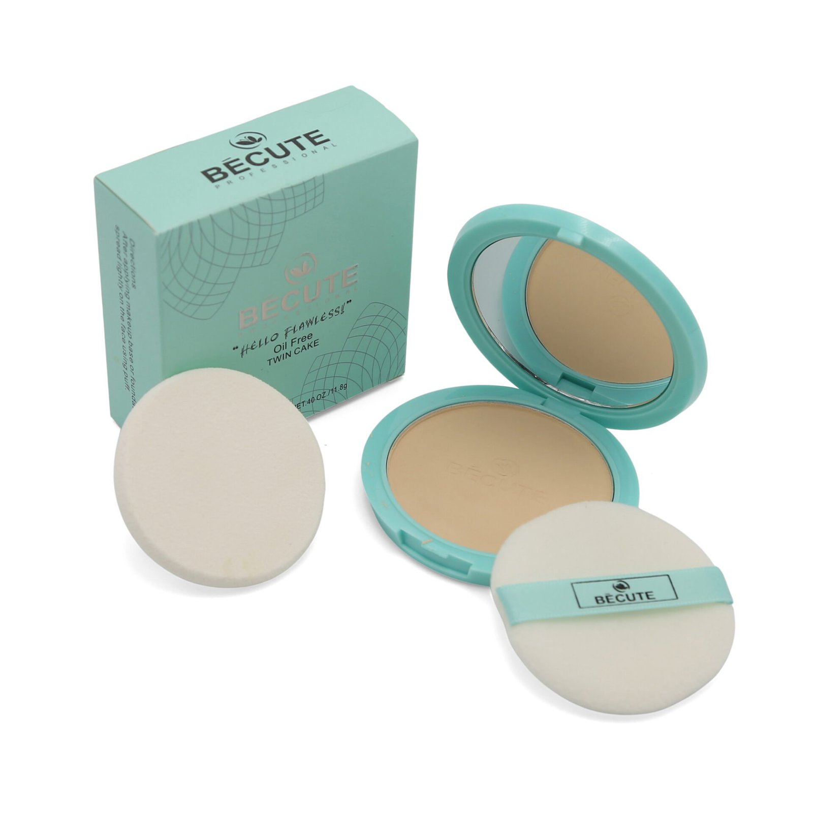 Becute Cosmetics Hello Flawless Twin Cake #BC-03 Medium Beige