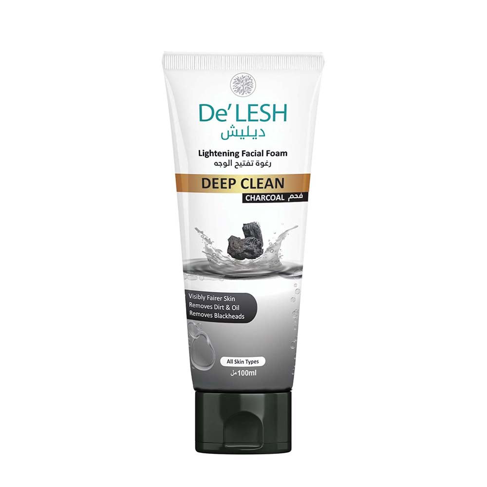 Delesh Face Wash Charcoal (100ml)