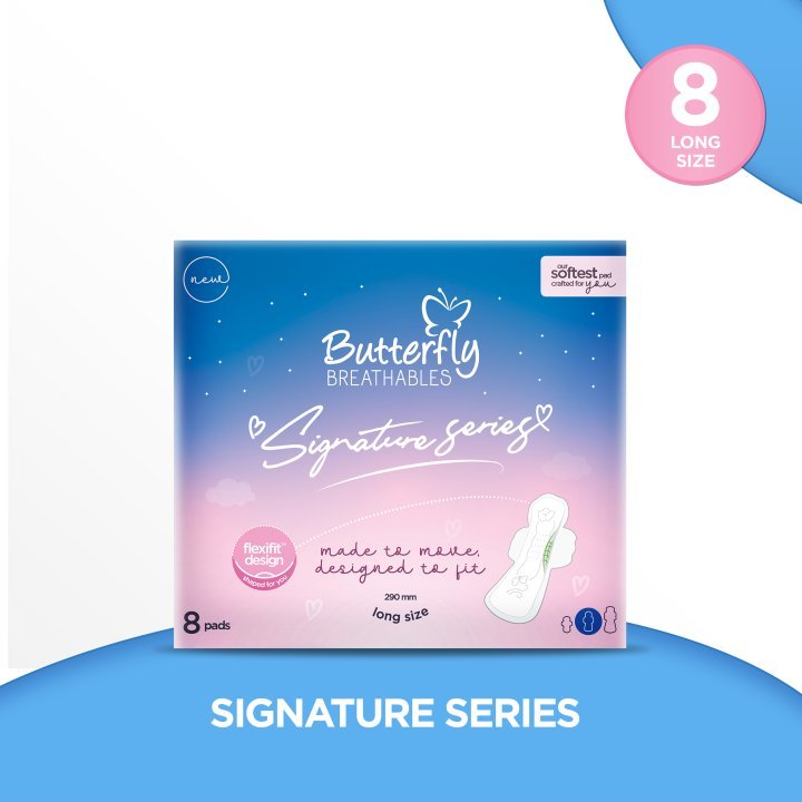 Butterfly Breathables Signature Series Long 8 Pcs
