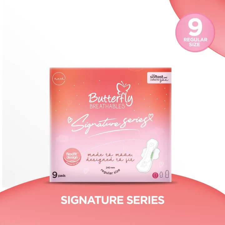 Butterfly Breathables Signature Series Regular 9 Pcs