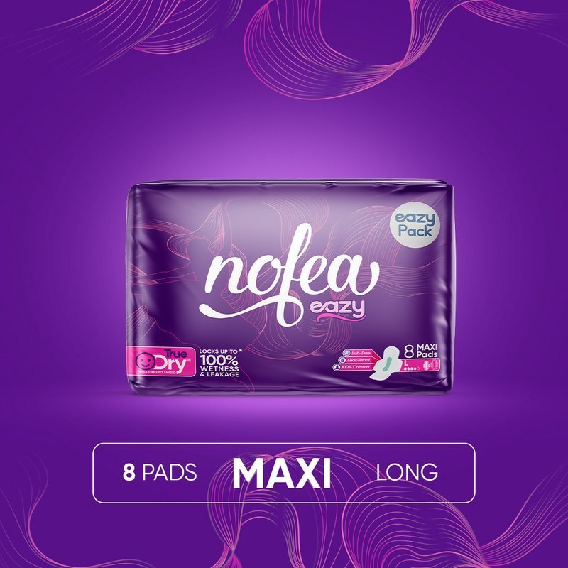 Nofea Eazy Napkin Sanitary Pad Maxi Long 8 Pads