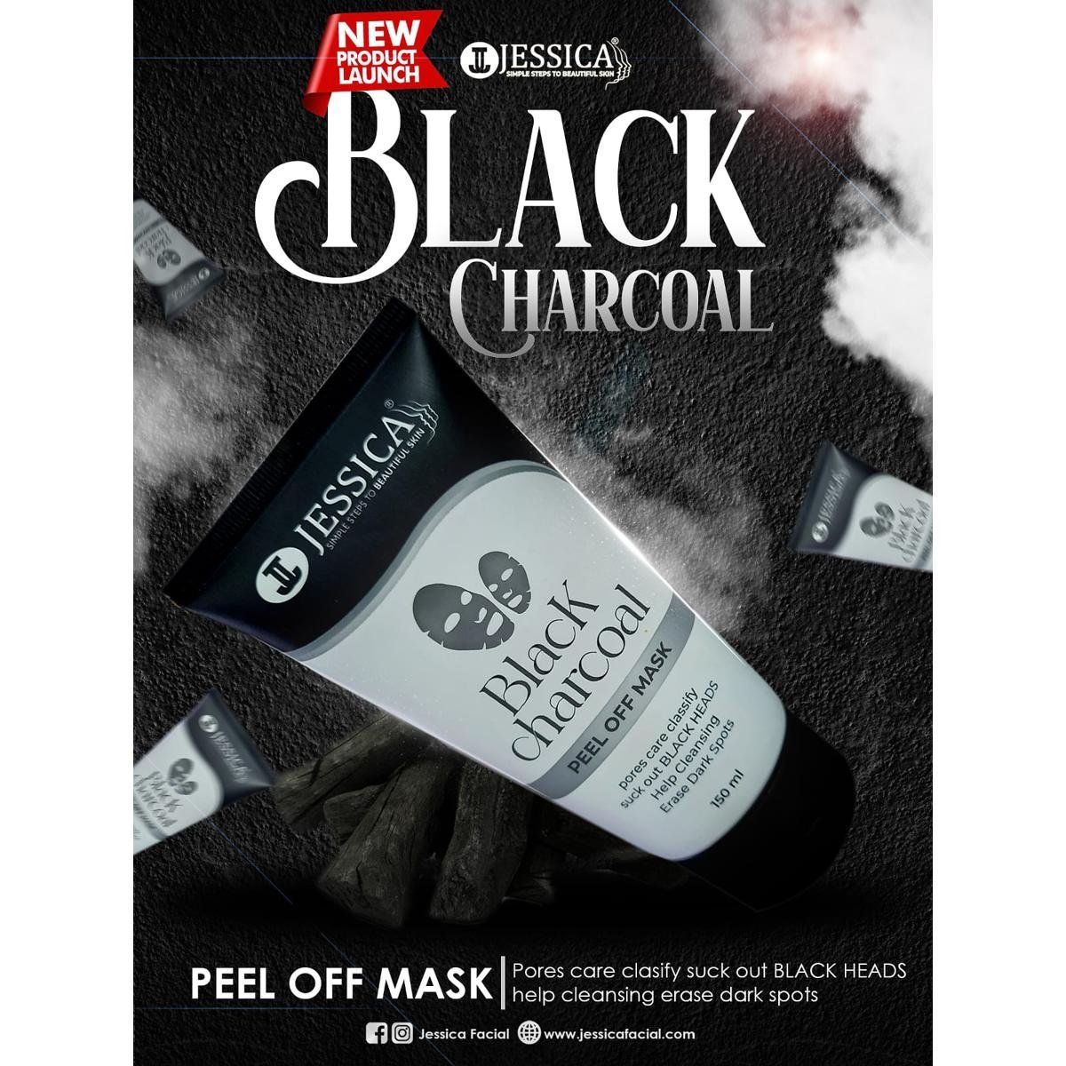 Jessica Black Charcoal Peel Off Mask (150ml)
