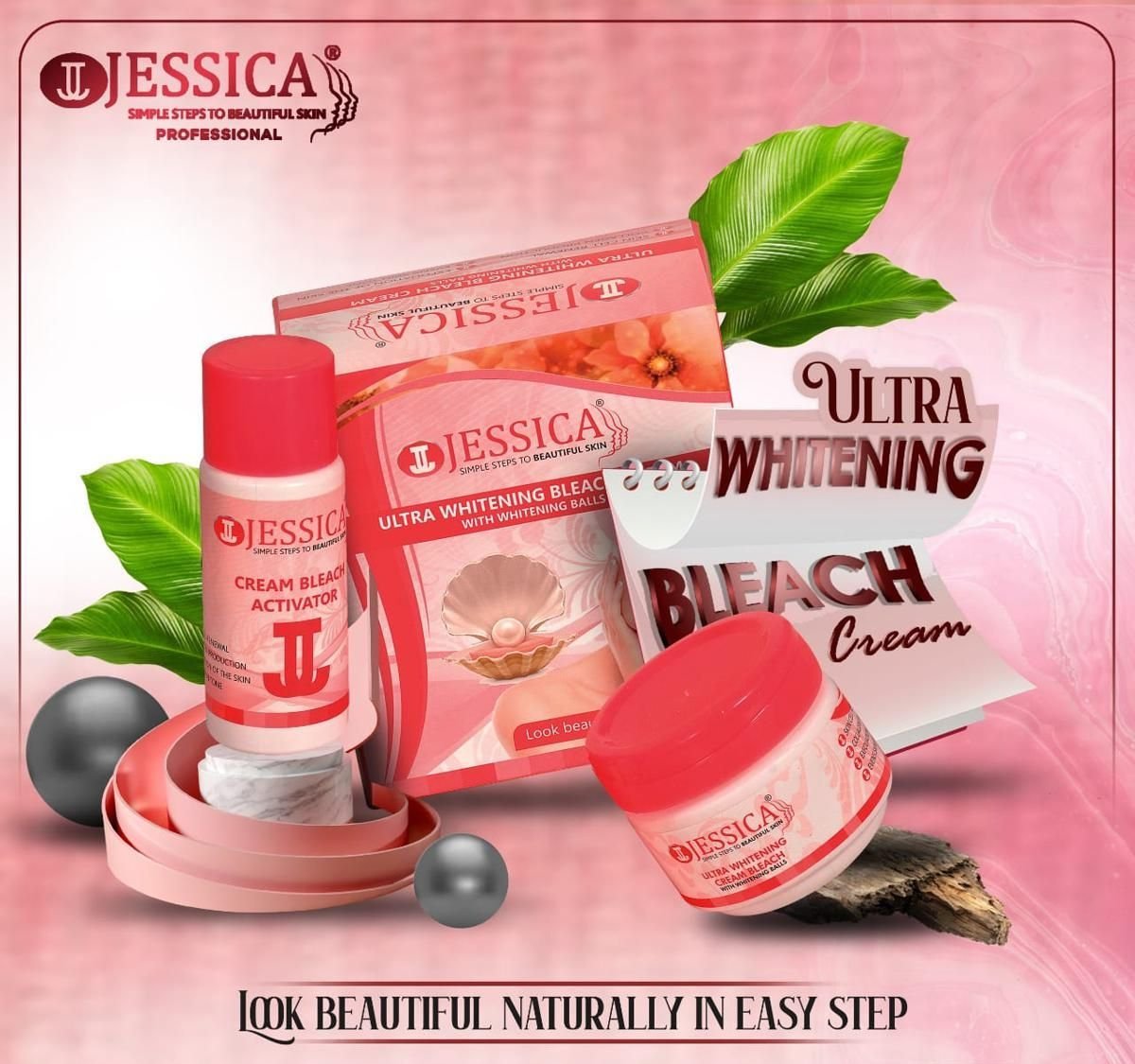 Jessica Ultra Whitening Bleach Cream (80gm) Student Pack