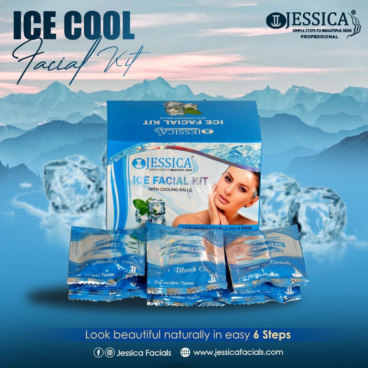 Jessica Ice Cool Facial Trial Kit Small (6 Sachets)