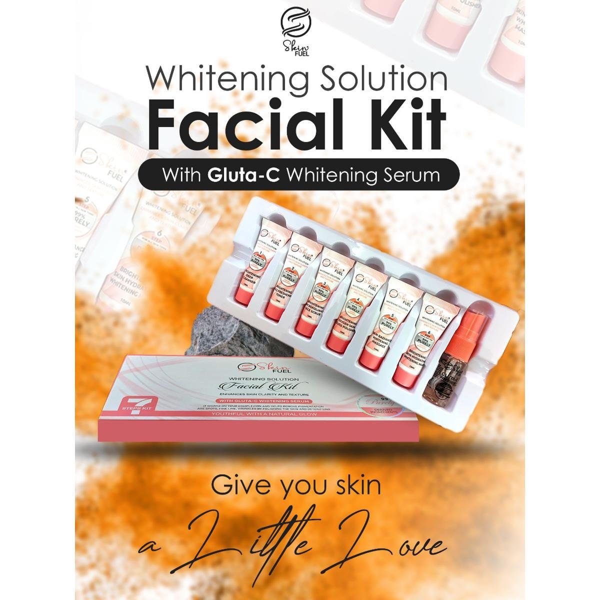 Skin Fuel Whitening Solution Facial Kit With Gluta-C Serum (Imported)
