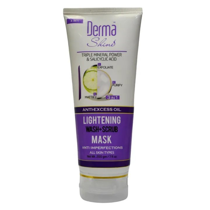 Derma Shine 3in1 (Wash + Scrub + Mask)