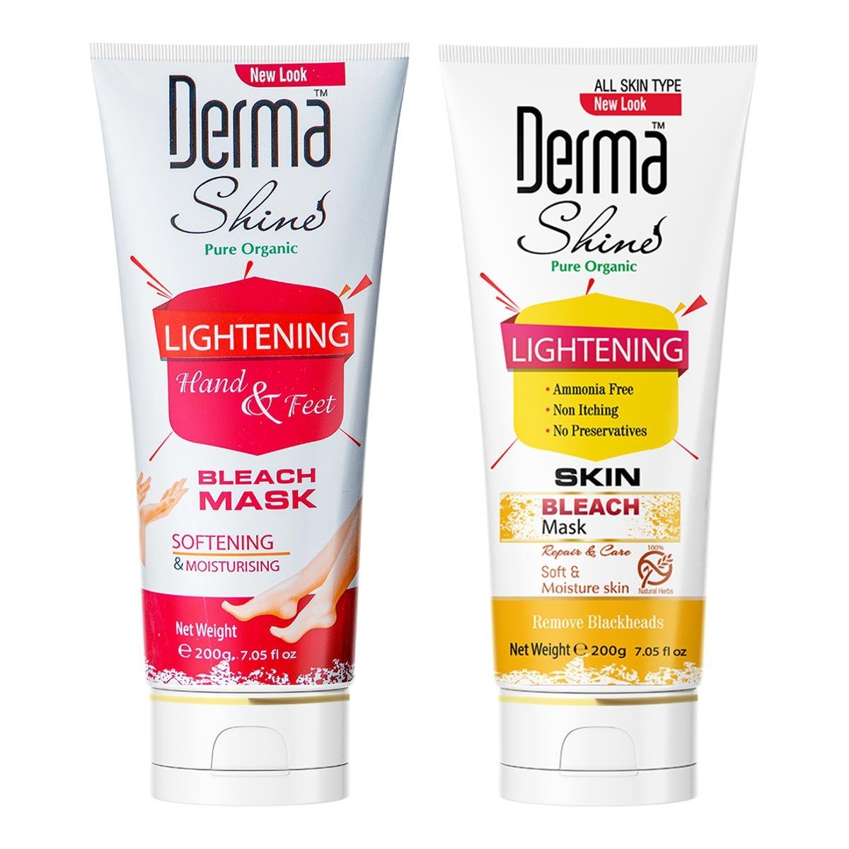 Derma Shine Bleach Kit (200ml Tubes)