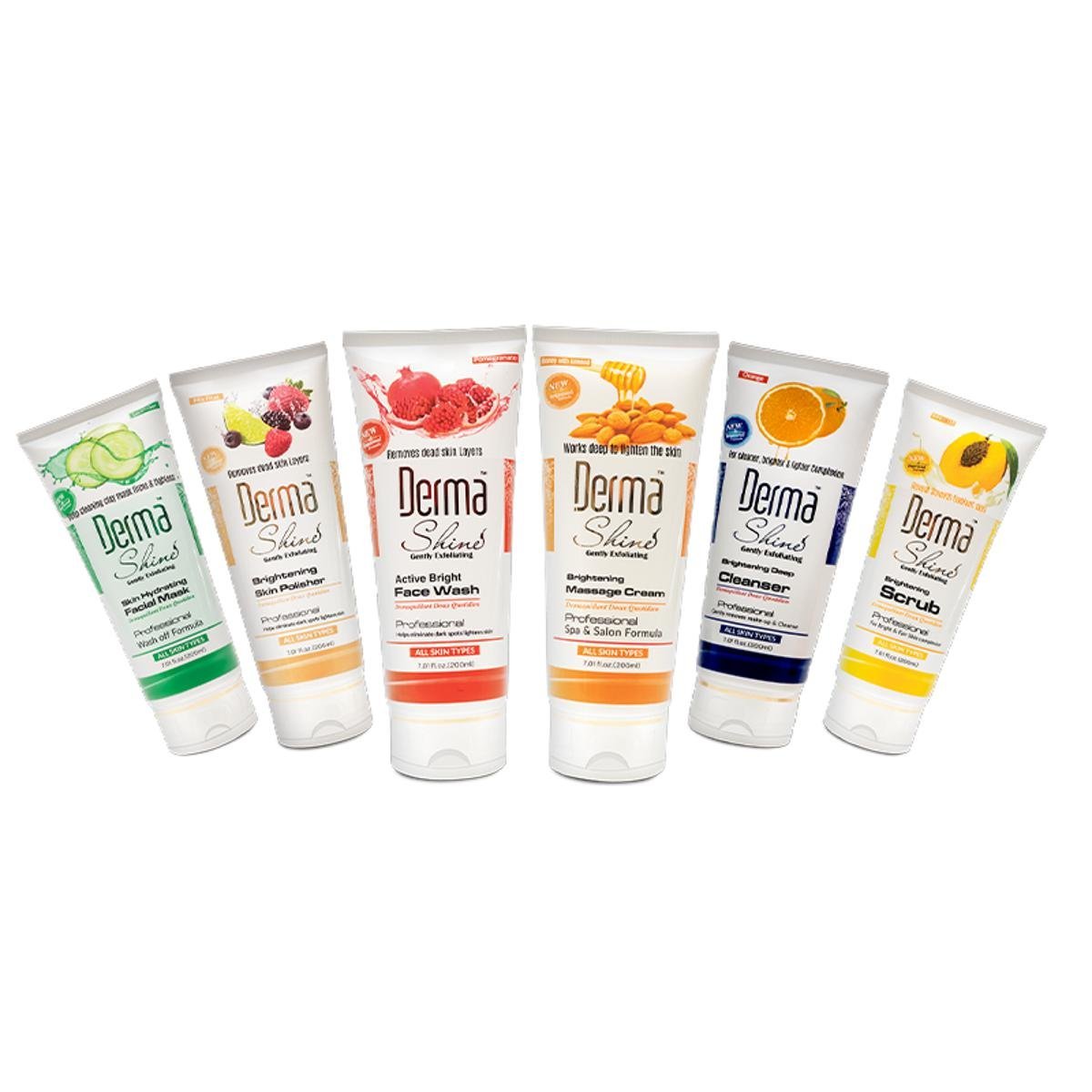 Derma Shine Fruit Facial Kit (200ml Tubes)