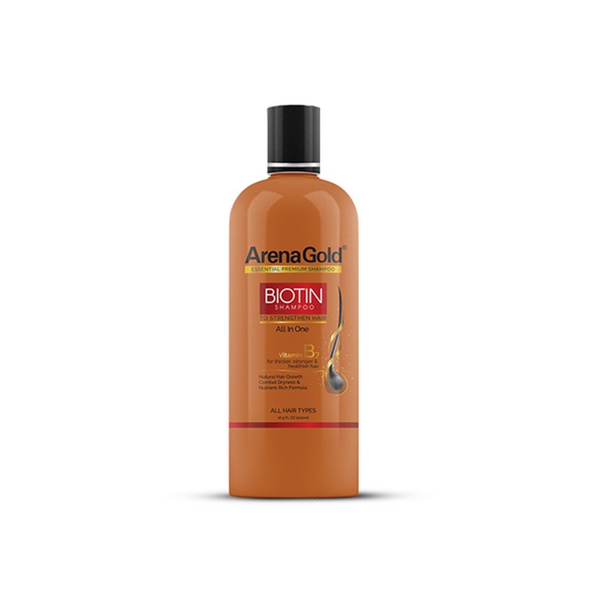 Arena Gold Biotin Shampoo (400ml) Formulated With Pro Vitamin B5 And Biotin