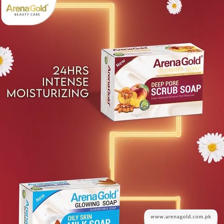 Arena Gold Deep Pore Scrub Soap