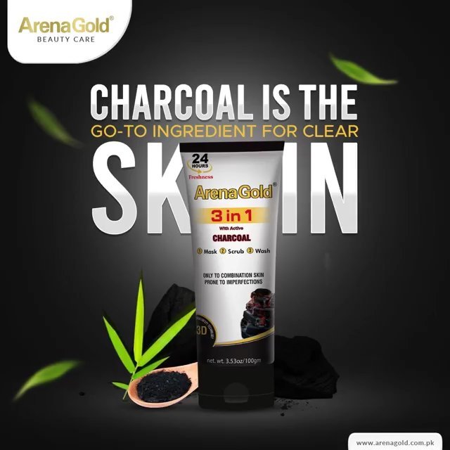 Arena Gold 3in1 Wash + Scrub + Mask