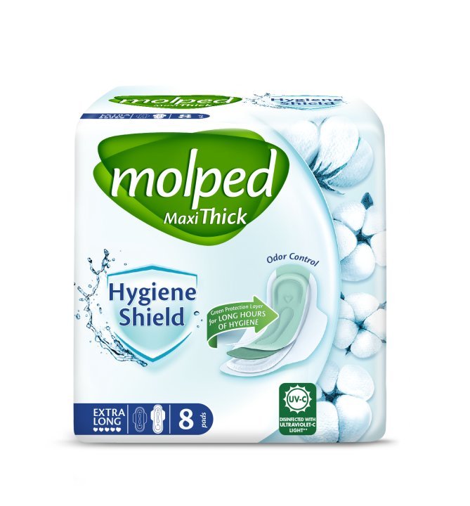 Molped Maxi Hygiene Shield Extra Long (8 Pads)