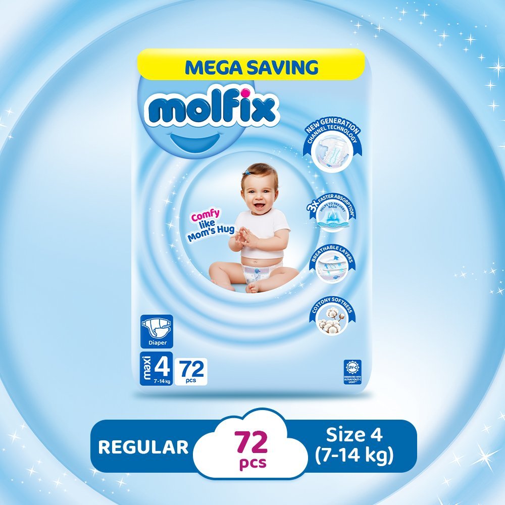 Molfix Cc Uv Maxi (72 Pcs) Mega Saving
