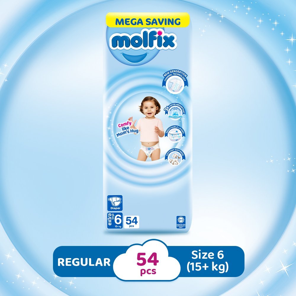 Molfix Cc Uv Extra Large (54 Pcs) Mega Saving