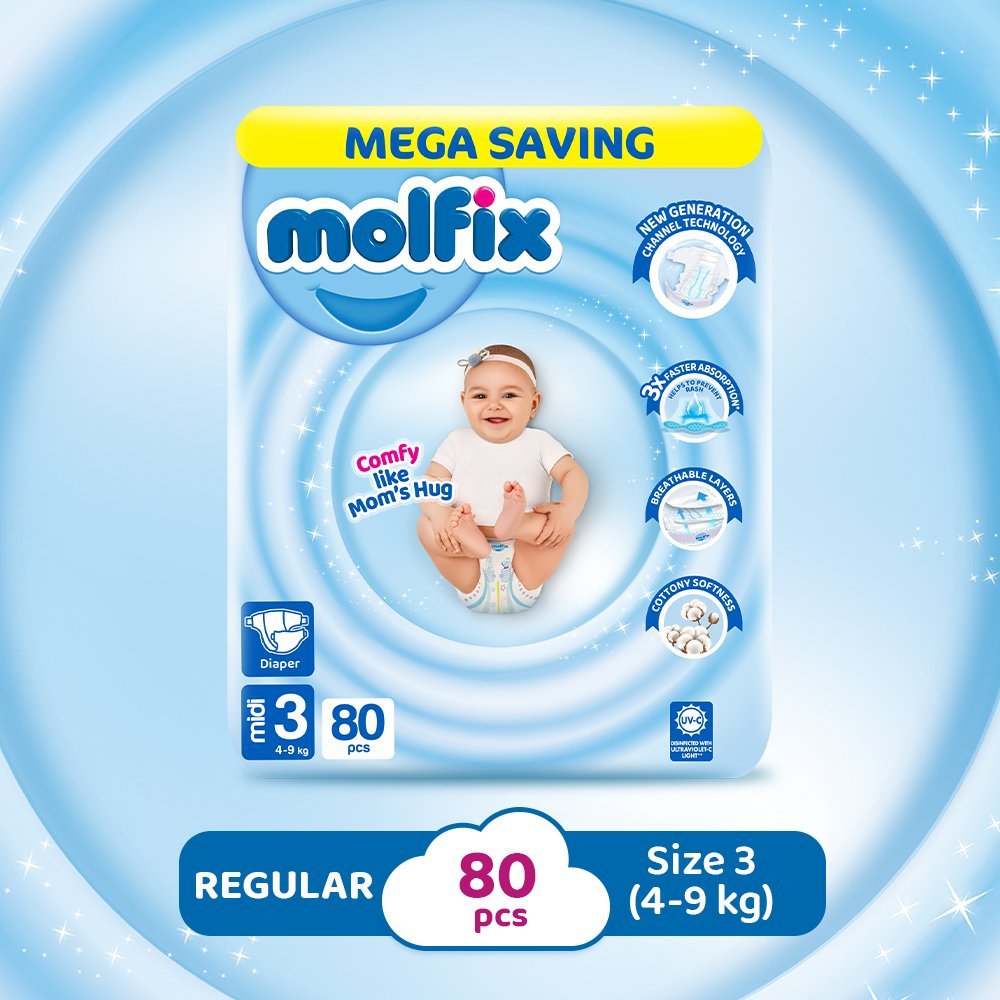 Molfix Cc Uv Midi (80 Pcs) Mega Saving Pack