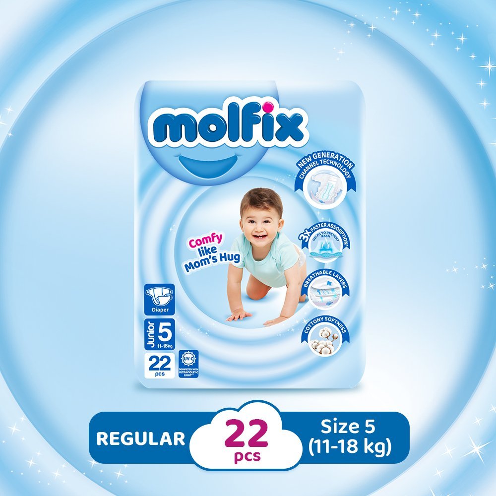 Molfix Cc Uv Junior (22 Pcs) Twin Pack