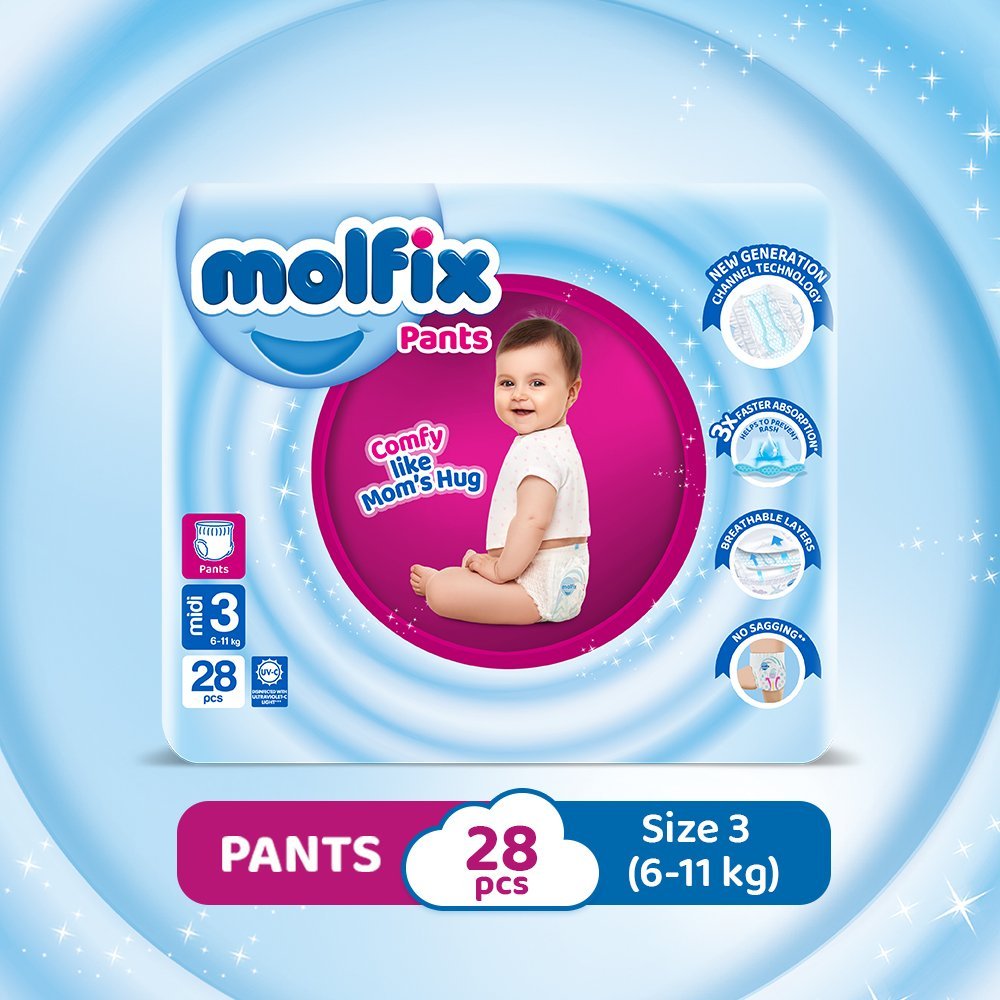 Molfix Pants Cc Uv Midi 28x8 Twin Pack