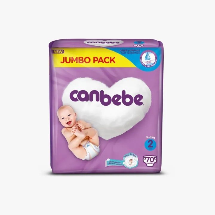 Canbebe Jumbo Mini Size 2 (3-6 Kg 70 Pcs)