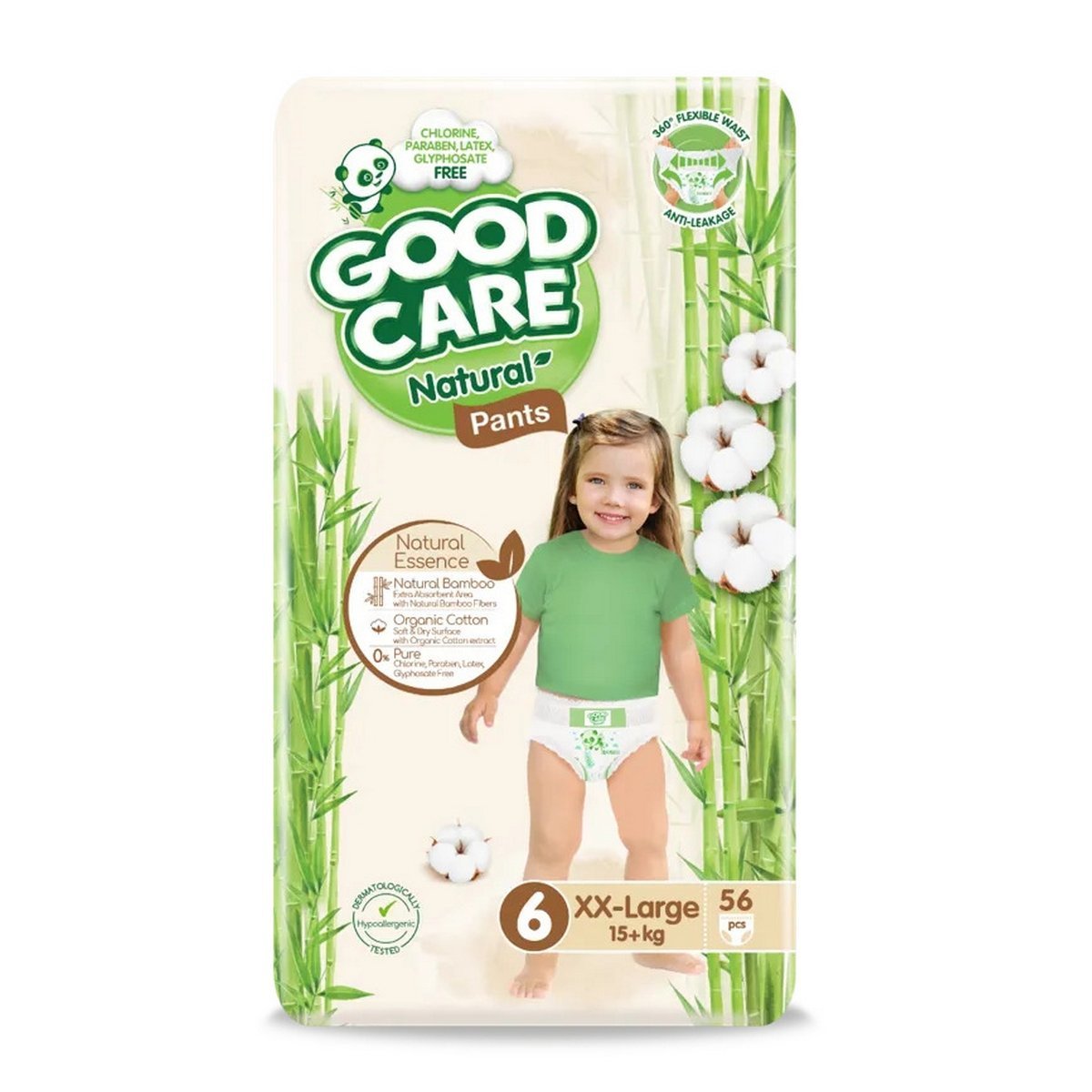 Goodcare Natural Pants Size 6 (15+Kg) 56 Pcs Mega Pack