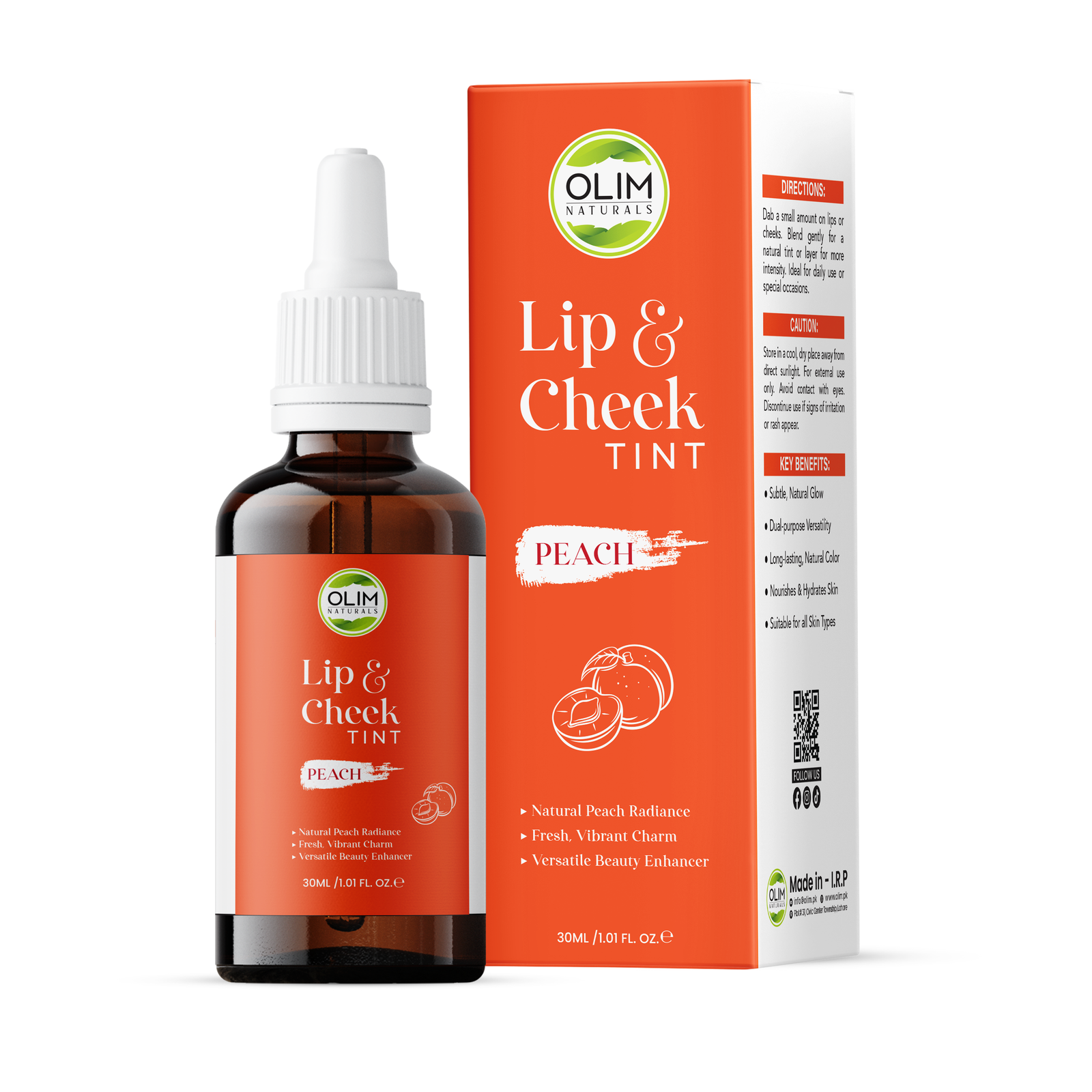 Olim Naturals Lip And Cheek Tint Peach