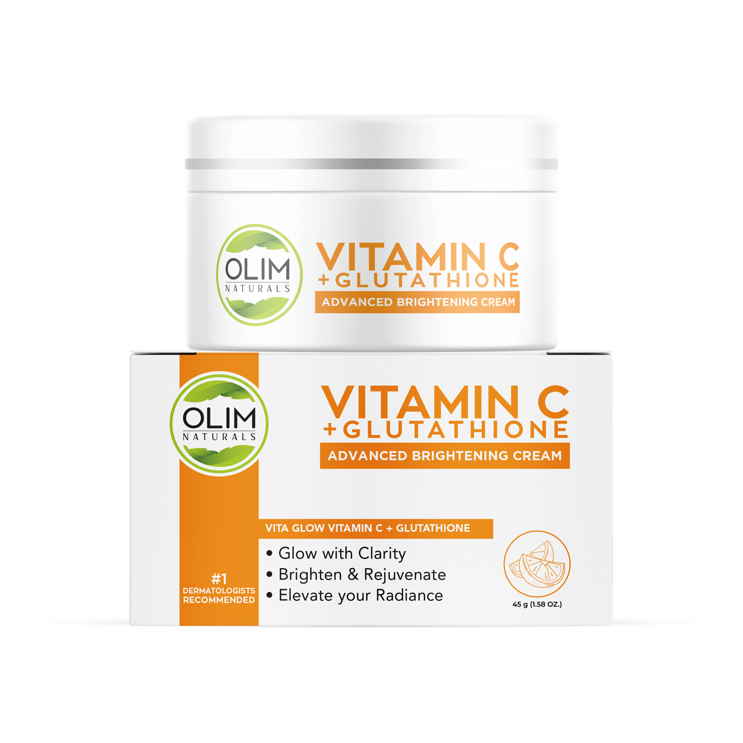 Olim Naturals Vitamin C + Glutathione Brightening Cream