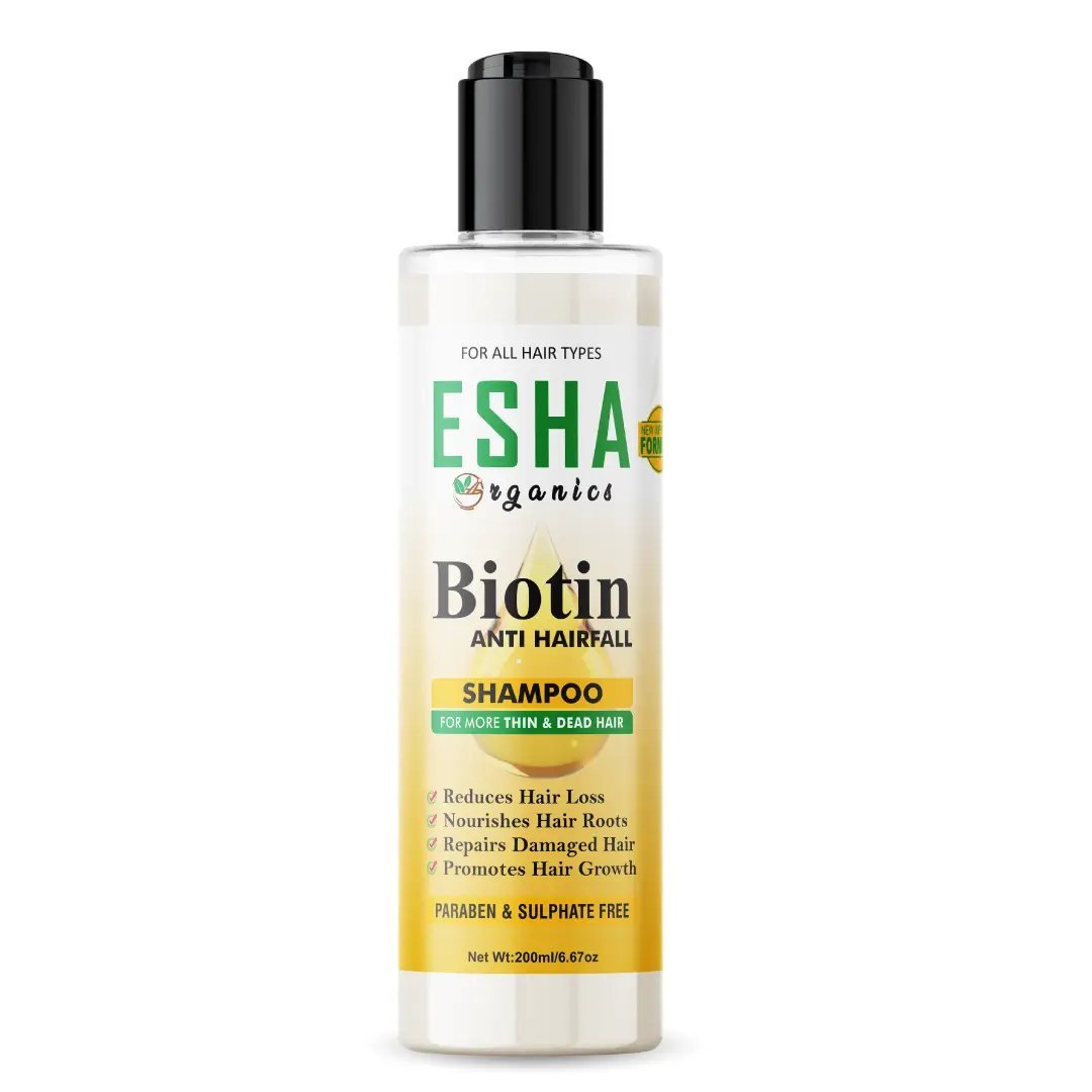 Esha Organics Biotin Anti-Hair Fall Shampoo
