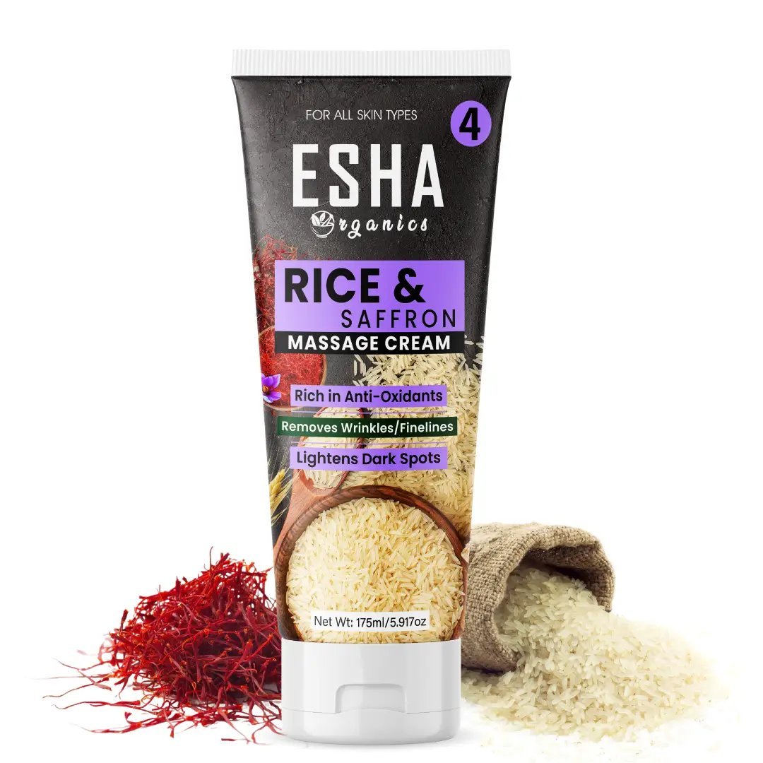 Esha Organics Rice & Saffron Massage Cream