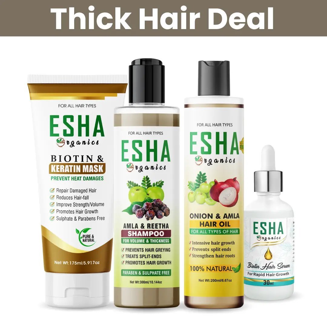 Esha Organics Amla & Reetha Shampoo Hair Deal