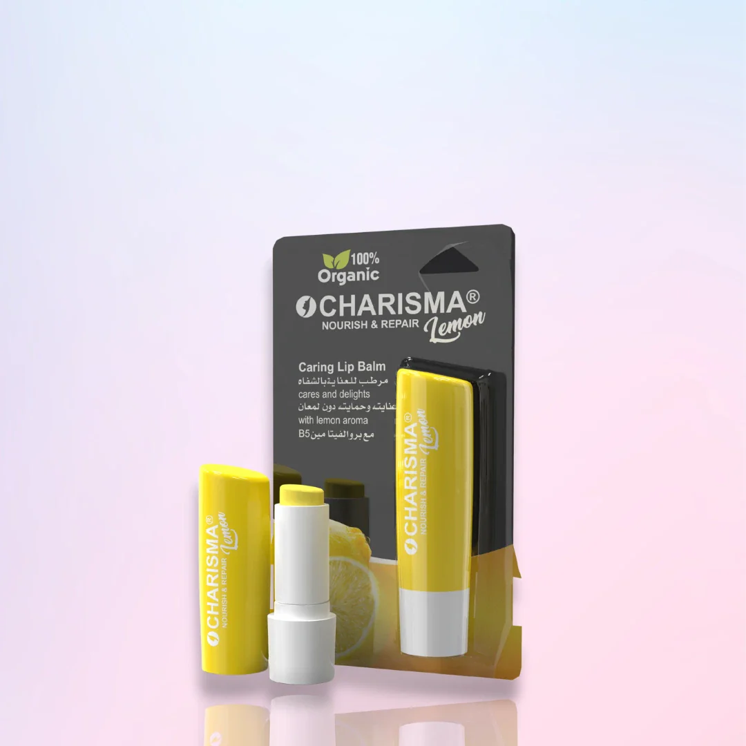 Charisma Cosmetics Caring Lip Balm Chap Stick (Lemon)