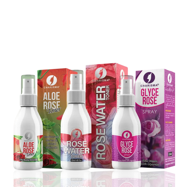 Charisma Cosmetics Rose Bundle Natural Beauty Enhancers (Pack Of 3)