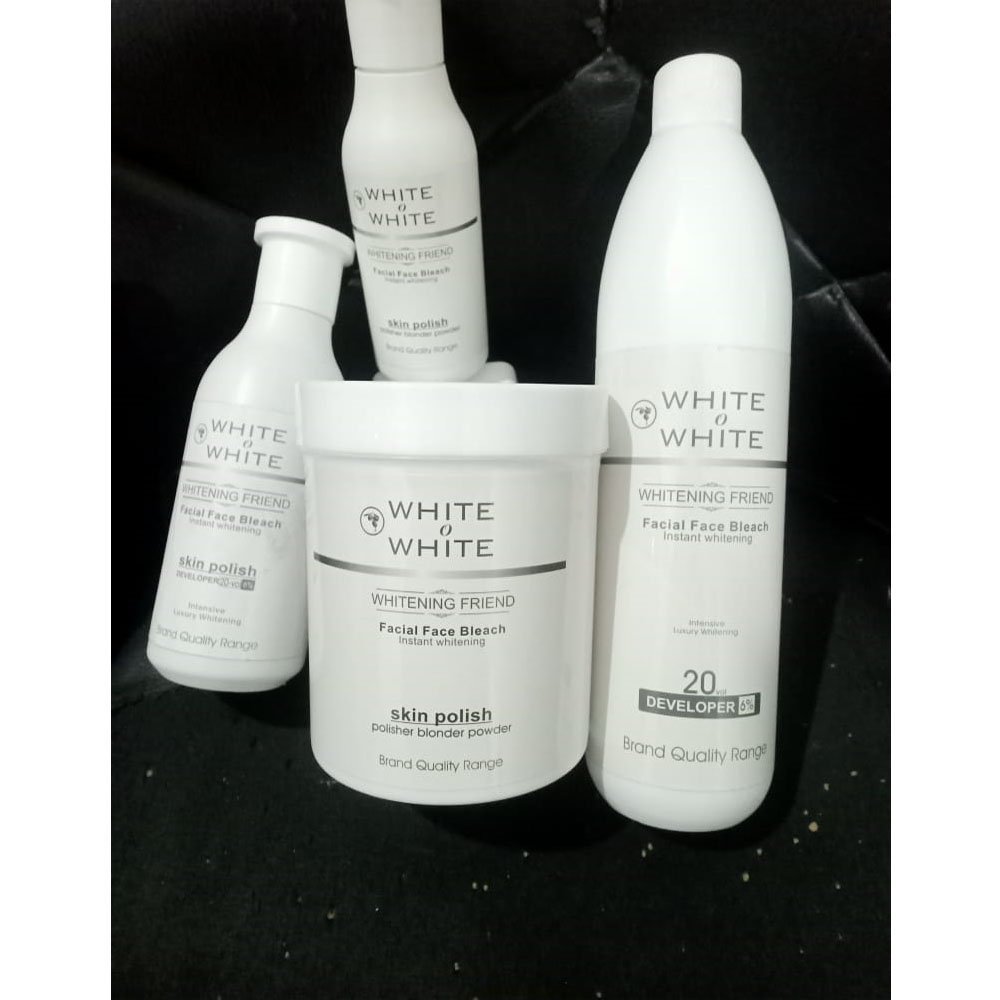 White O White Skin Polish Kit Volume-20 + Bleaching Powder (Salon Pack)