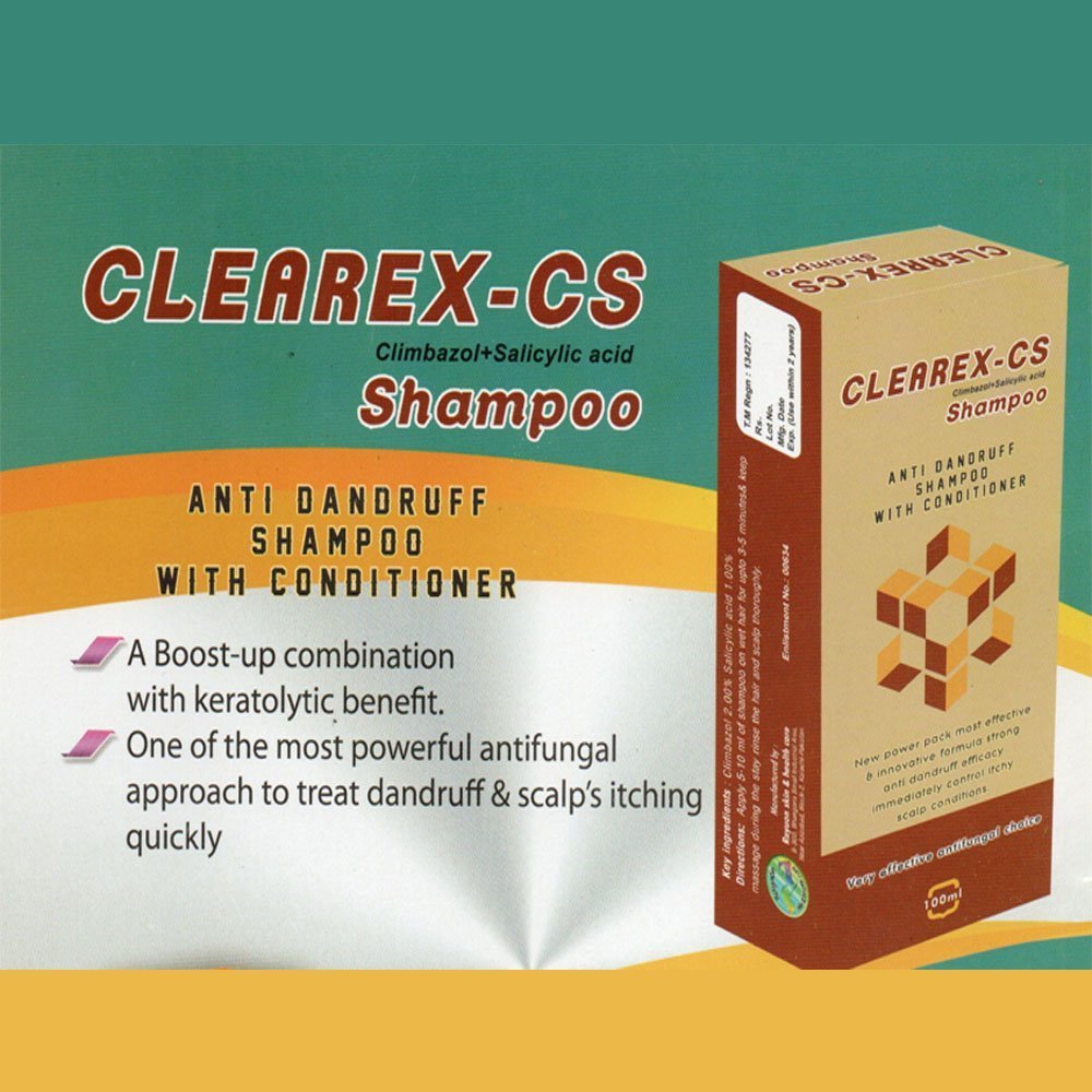 Rayuon Skincare Clearex-Cs Shampoo (100ml) Anti-Dandruff Shampoo With Conditioner Climbazol & Salicylic Acid