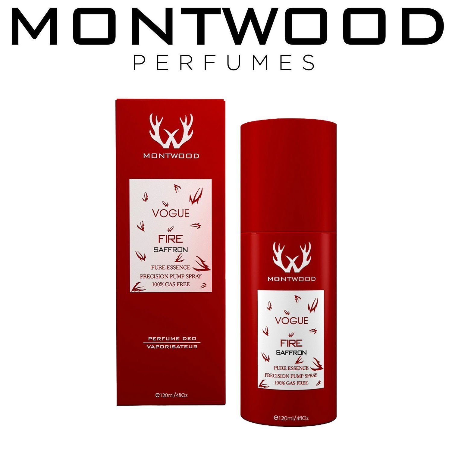Montwood Vogue Fire Saffron Perfume Spray (120ml)