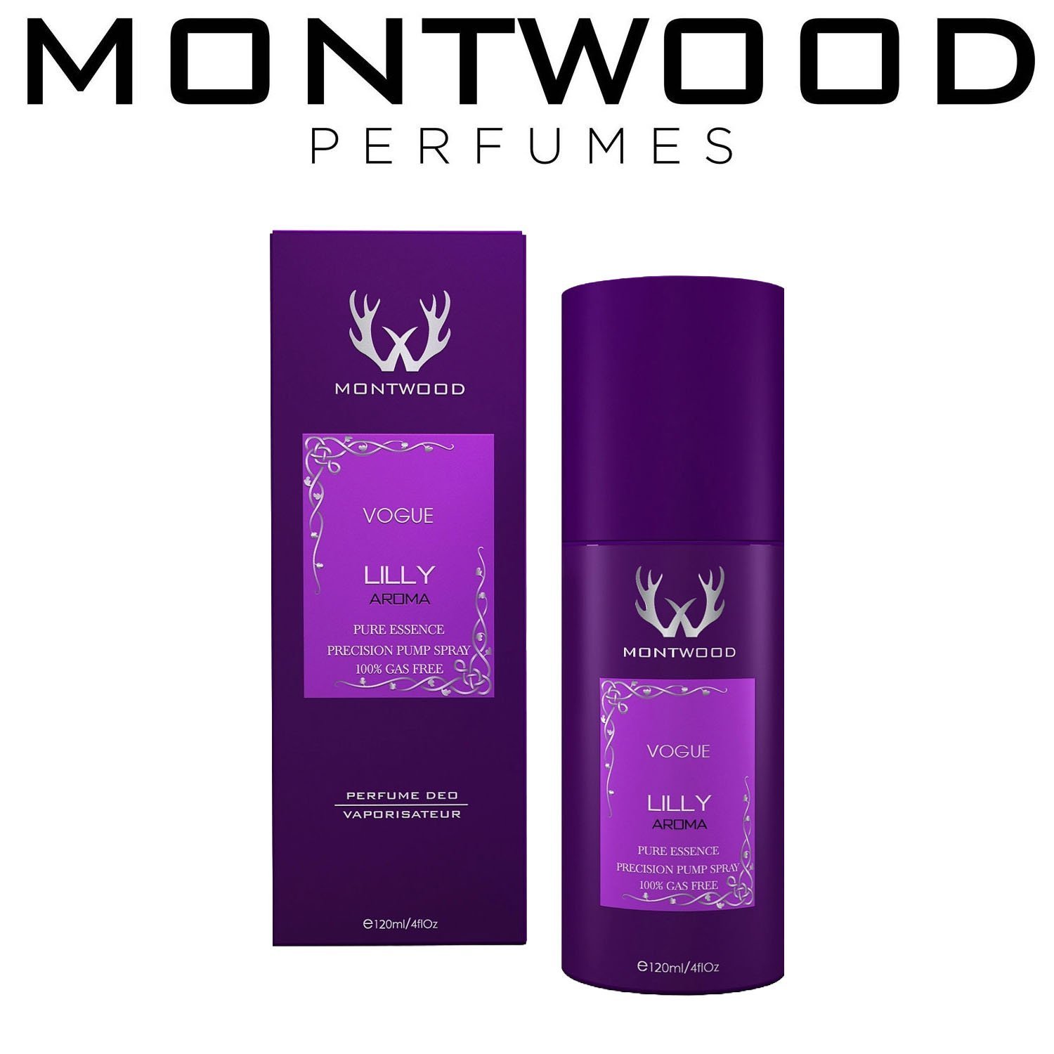 Montwood Vogue Lilly Aroma Perfume Spray (120ml)